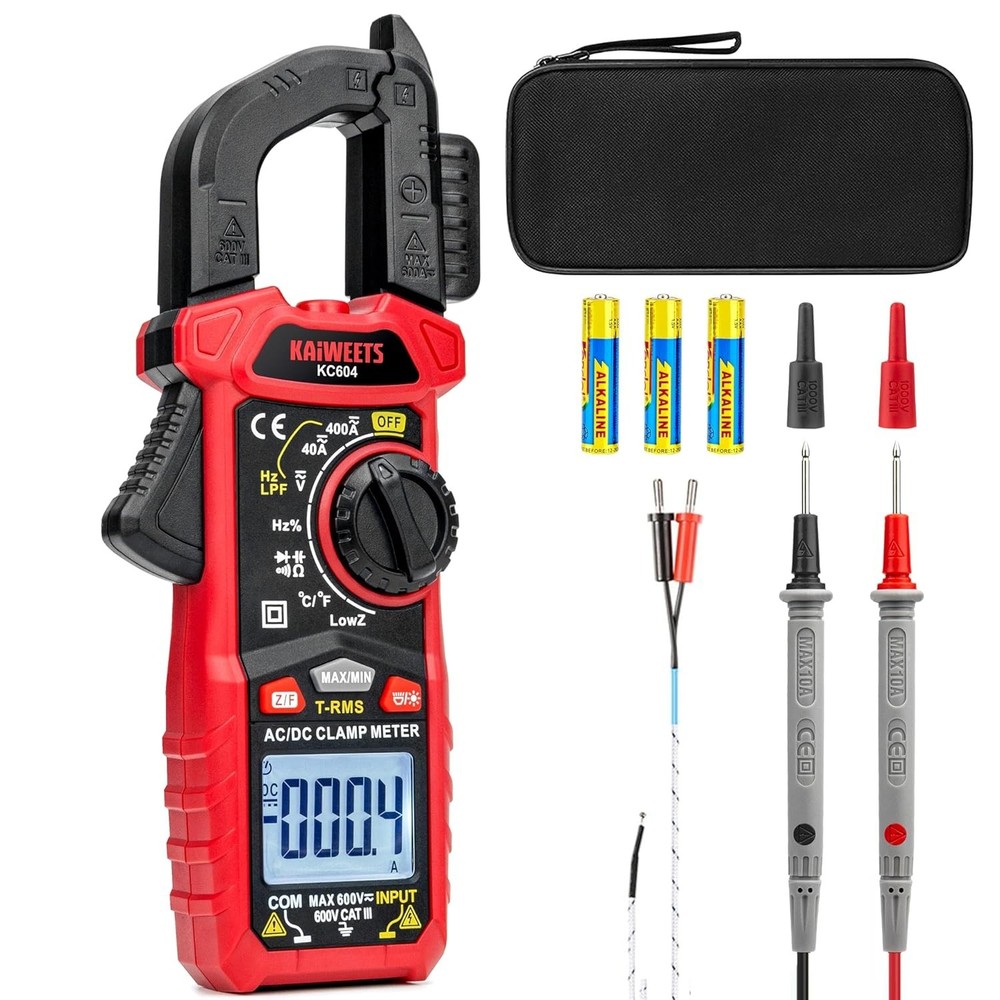 Digital Clamp Meter Multimeter with D-Shaped Jaw