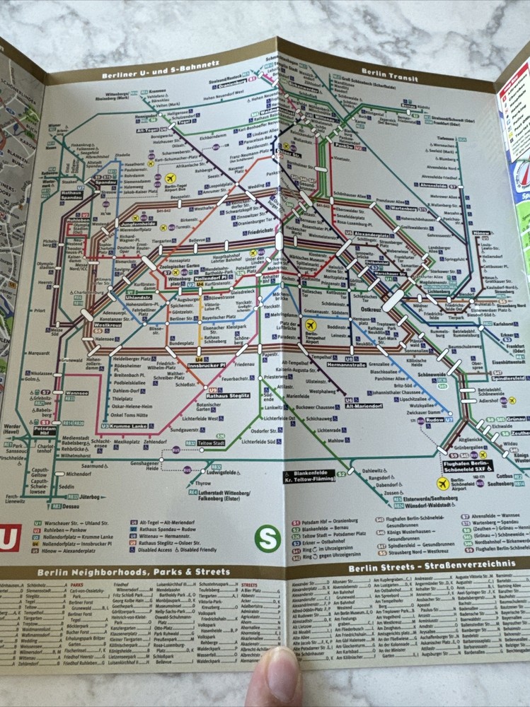 Berlin StreetSmart Map, VanDam, MOMA, Laminated, Guide, Germany
