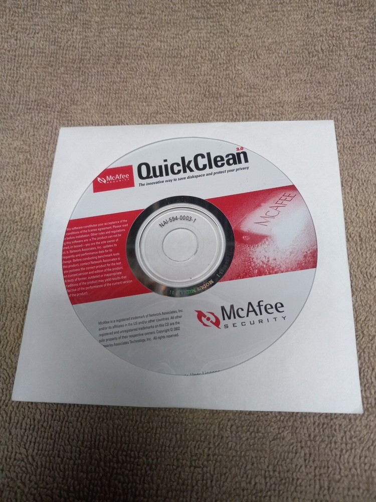 McAfee QuickClean 3.0_Windows XP_Eliminate Internet Clutter_Remove Junk Files