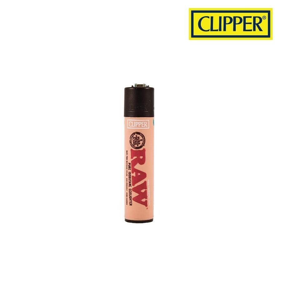 RAW Classic King Size Pre-Rolled Cones 200 Pack & Clipper Lighter & Caddy