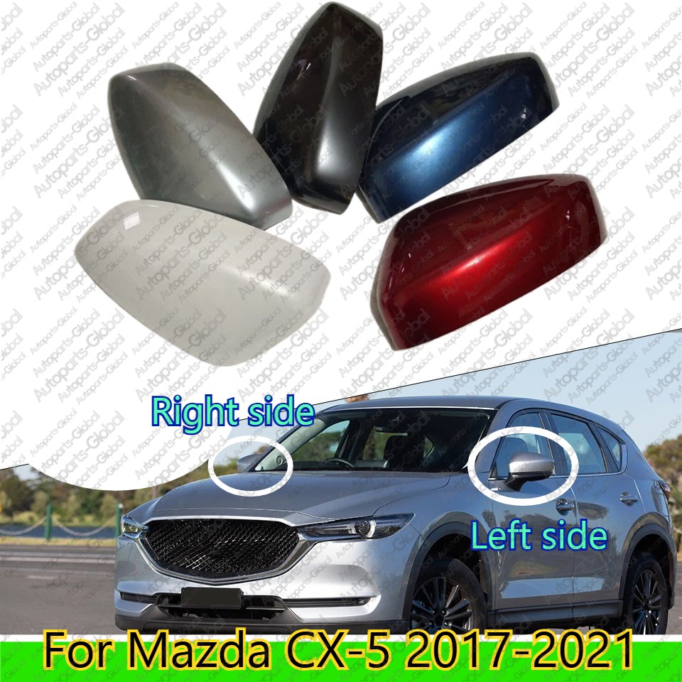 Driver Passenger Side Mirror Cap Cover Replacement For Mazda CX-5 2017-2021