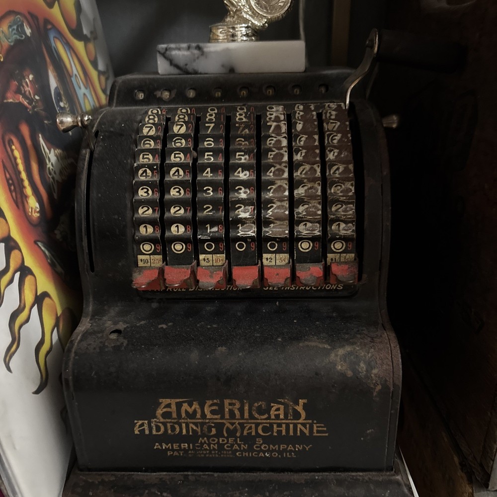 American Adding Machine Co Model 5 Five Chicago ILL. Pat.date 1912