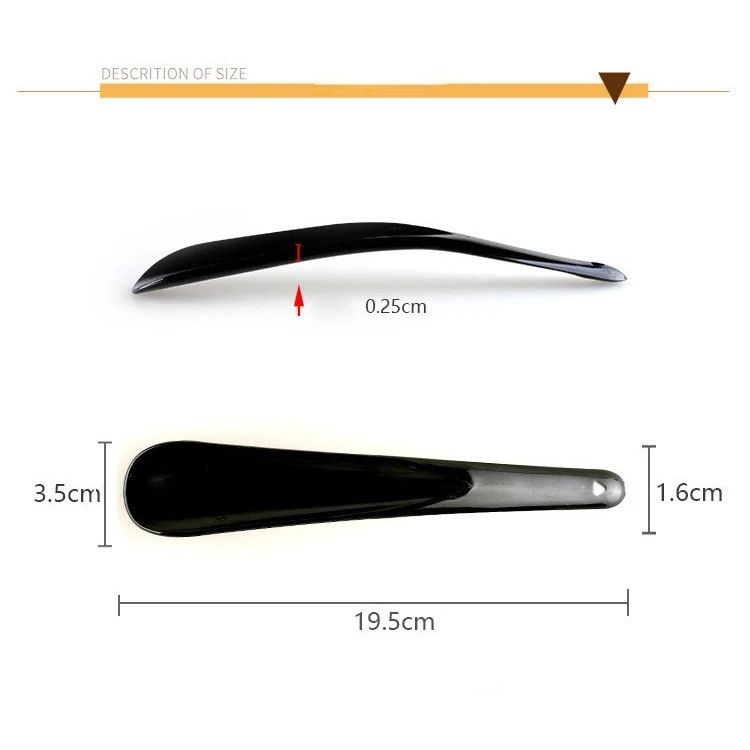 "Lightweight Plastic Shoehorn Travel Shoe Helper for Men, Women & Kids - Portabl