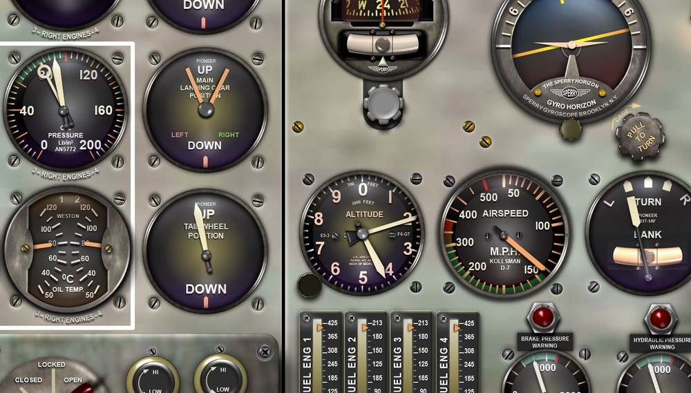 B17 FORTRESS COCKPIT instrument panel CDkit