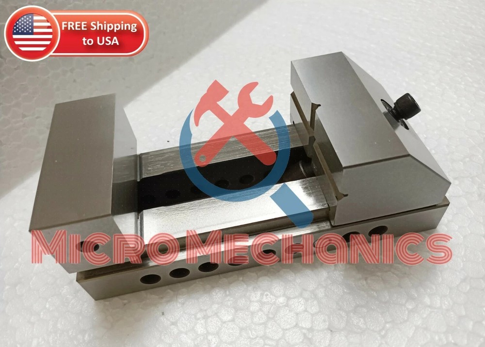 4'' Screwless Tool Making Grinding Precision Ground Vise .0002" Square Parallel