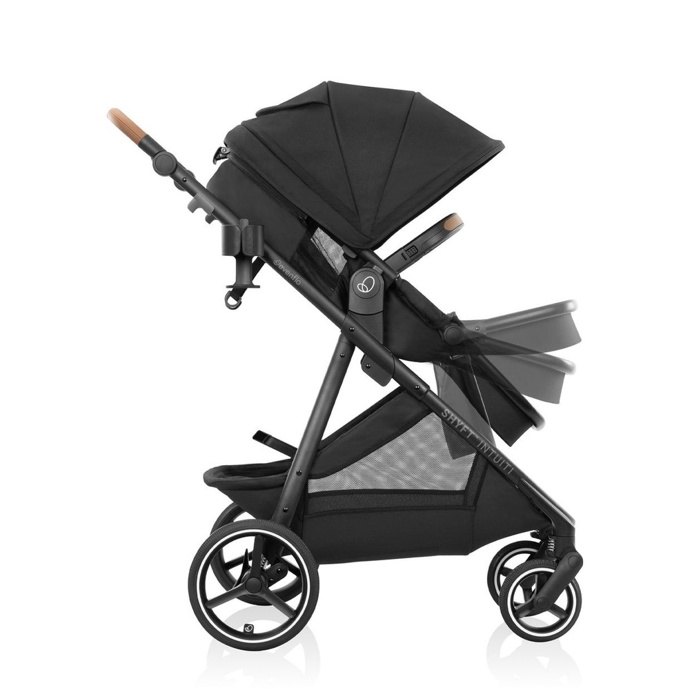 Evenflo Shyft Intuiti Travel System Stroller, Gray Folding, Adjustable Handles