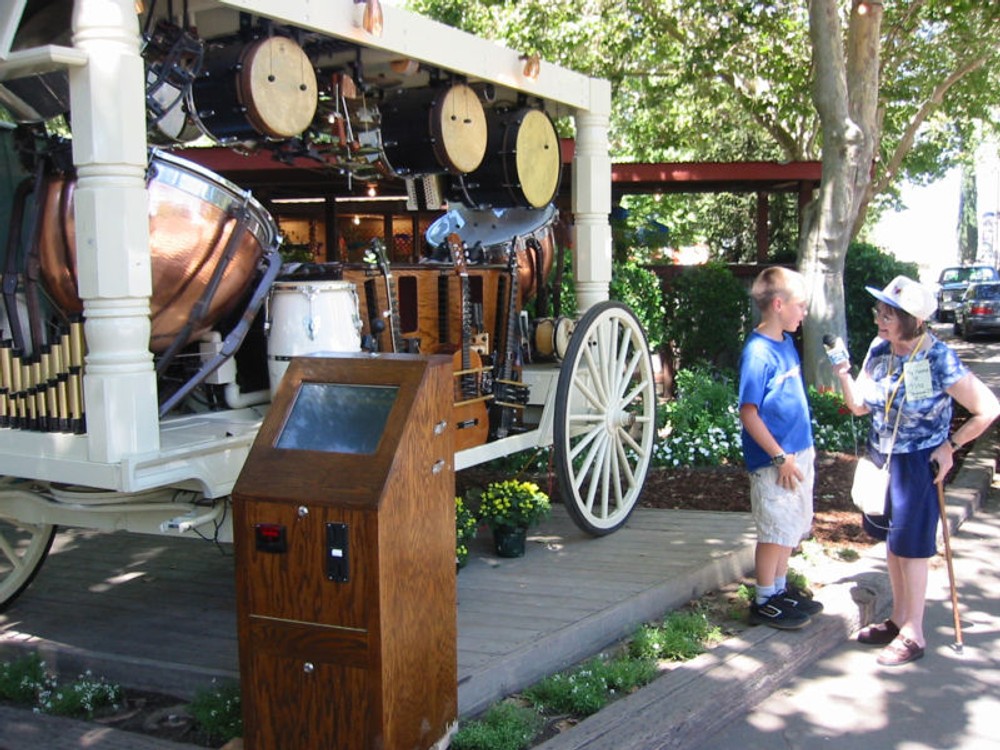 Robotic Orchestra Wagon mounted timpani drums