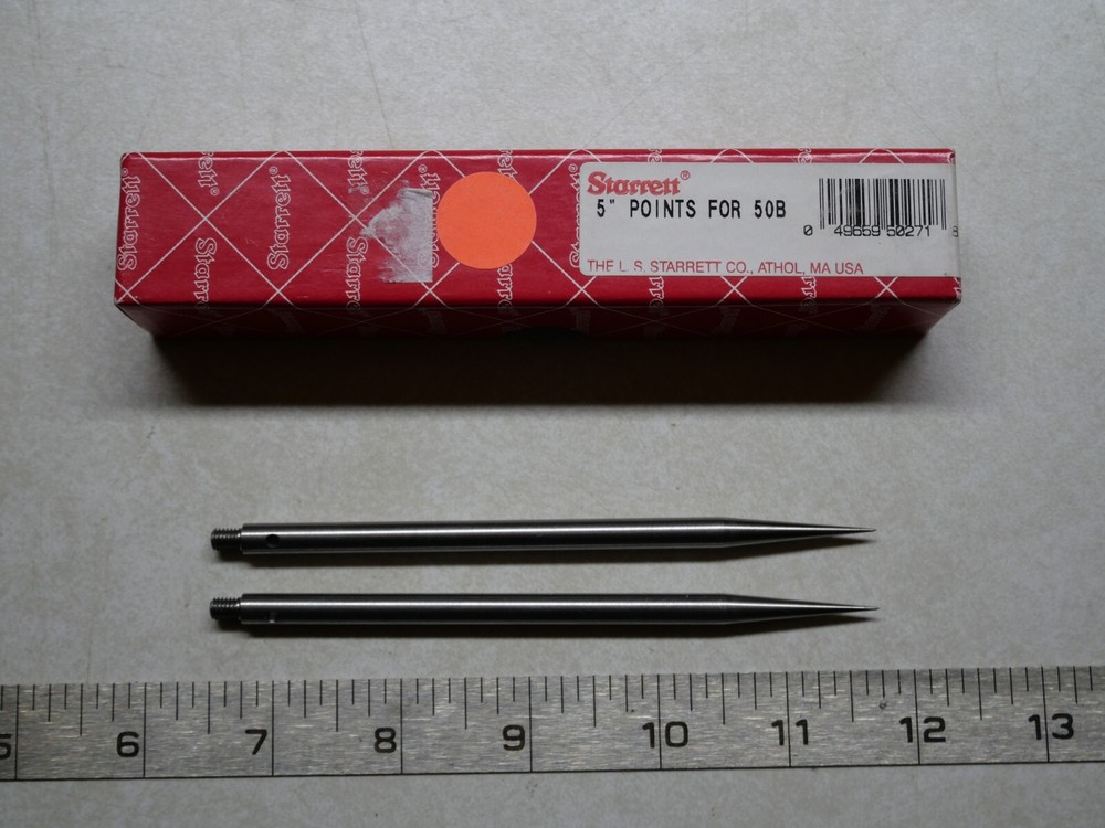 Starrett 50CB 5" Points for 50B Trammel {pair}