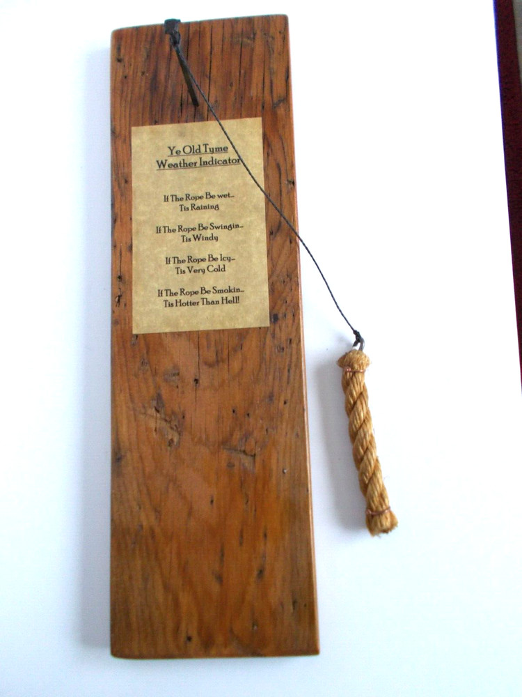 HAND MADE YE OLD TYME WEATHER INDICATOR