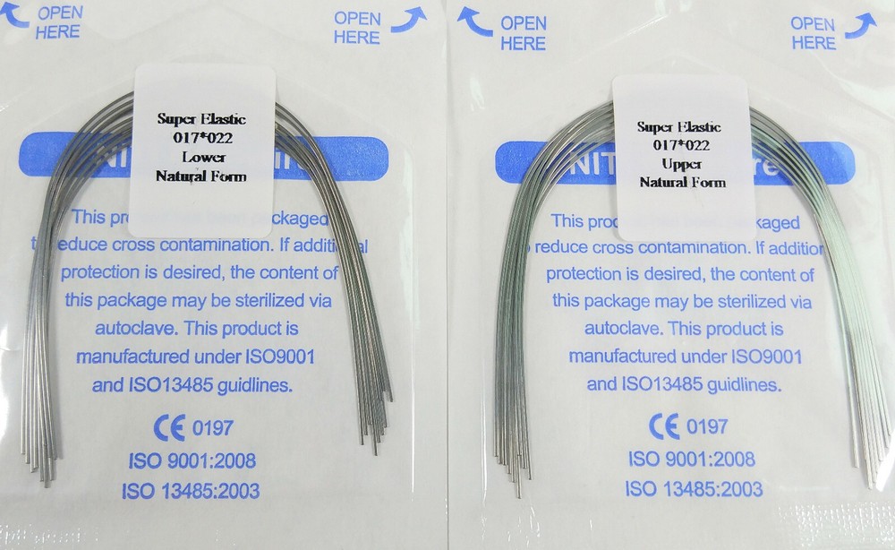5Pack Dental Orthodontic Bracket Arch Wire Niti Rectangular Natural SuperElastic