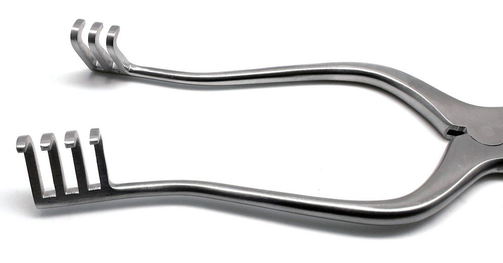 Weitlaner Retractor 7" Blunt 3x4 Prong Surgical Veterinary Premium Instruments