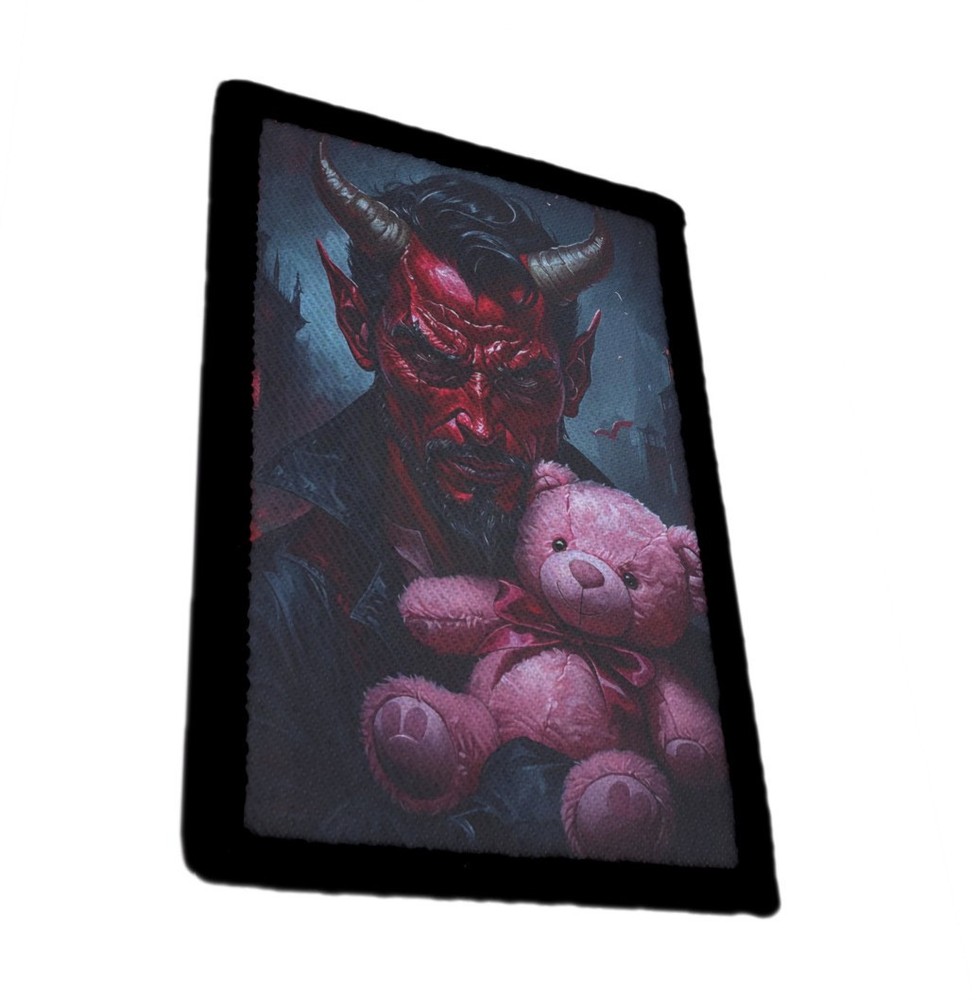 Devil with Pink Teddy Bear Patch Morale Hook Tactical [sub]