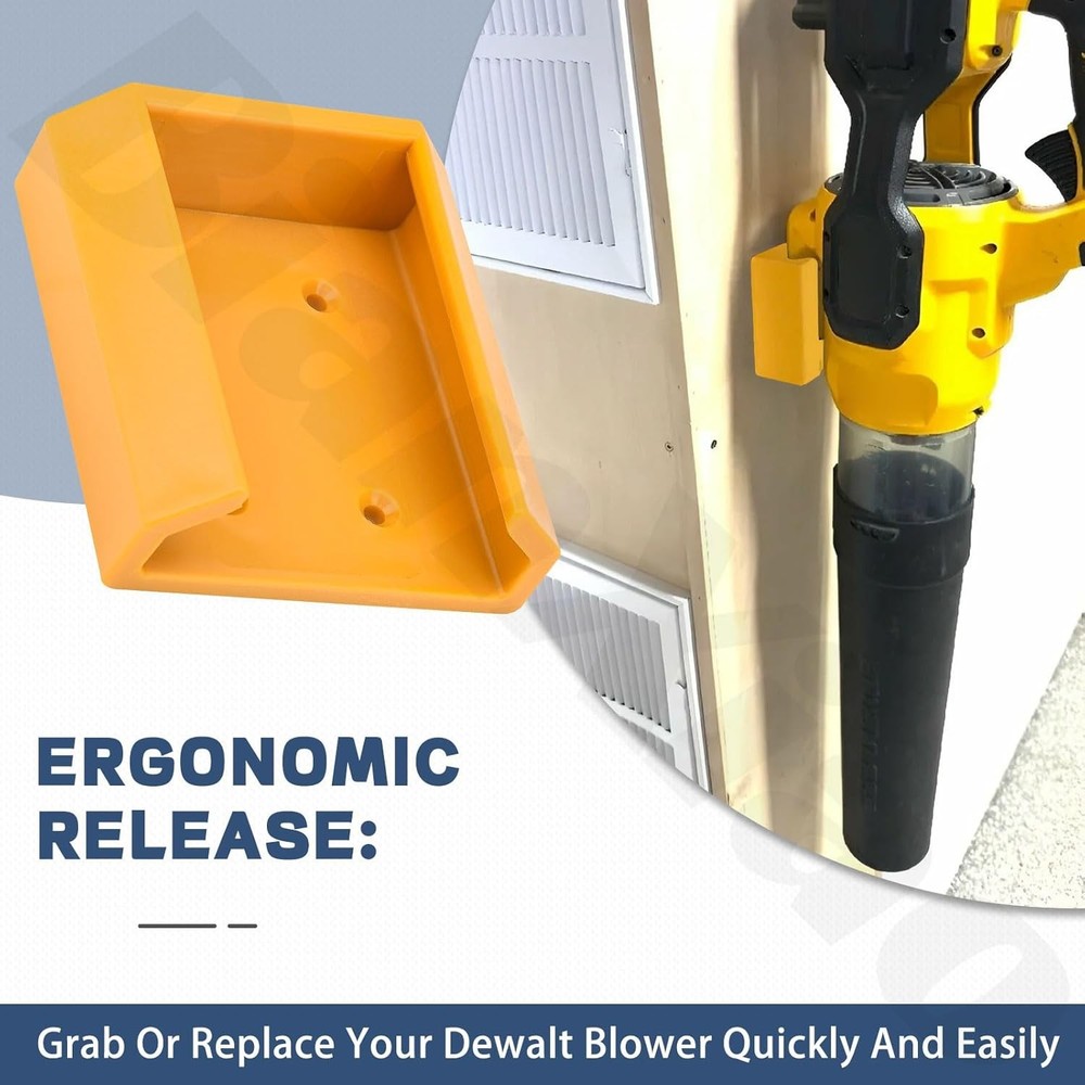 WALL OR STUD HANGER FOR DEWALT 60V FLEXVOLT LEAF BLOWER DCBL772 MODELS W