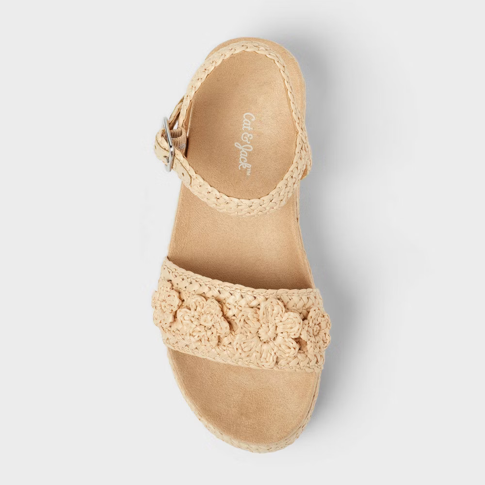 Kids' Lindsey Platform Espadrille Sandals - art class Tan 13