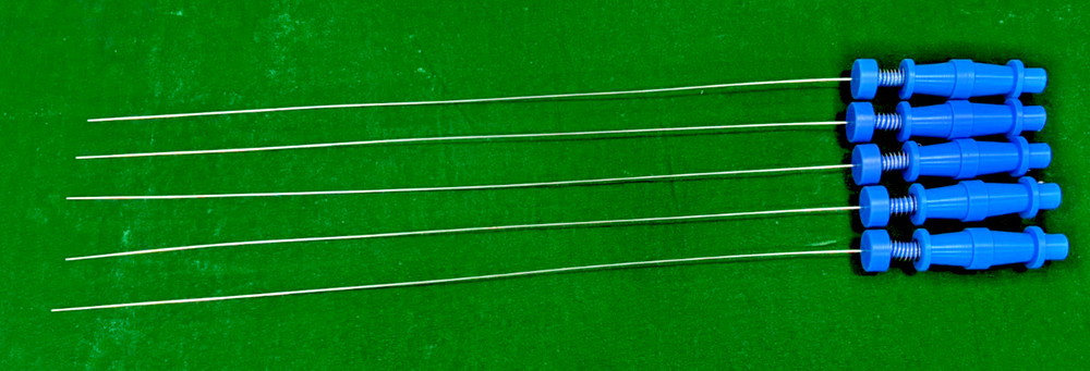 5pc Hysteroscopy PCNL Tripronge Forcep 5FR 40cm Round Handle Reusable Instrument