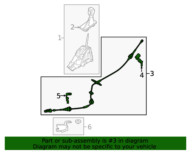 Genuine Ford Cable GV6Z7E395M