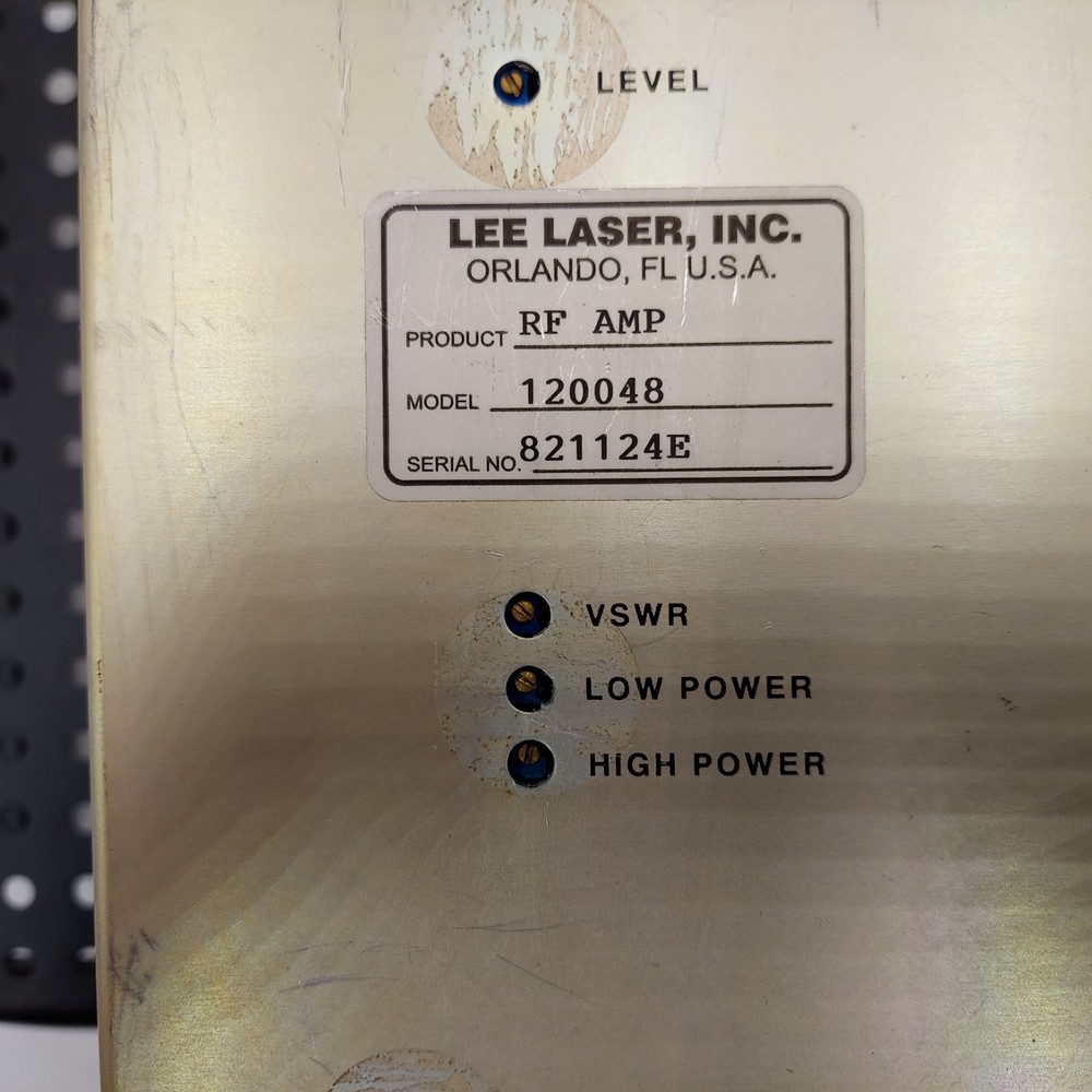 LEE LASER , INC. 120048 RF AMP