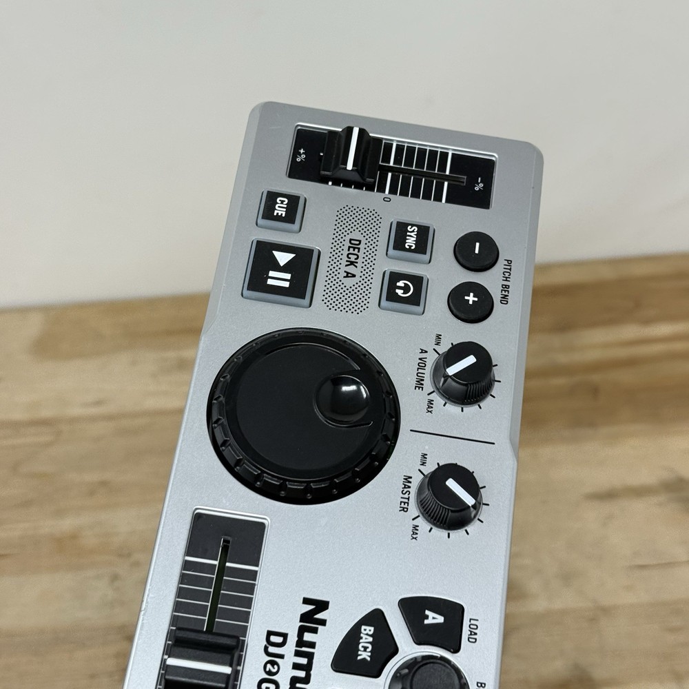 Numark DJ2GO Ultra Portable MIDI Capable Silver DJ Controller USB for Mac/PC