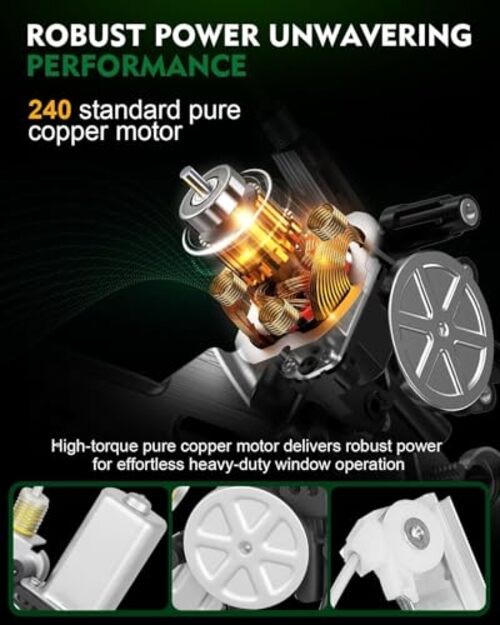 Front Left Driver Side Power Window Regulator with Motor for:-Mazda MPV 2000