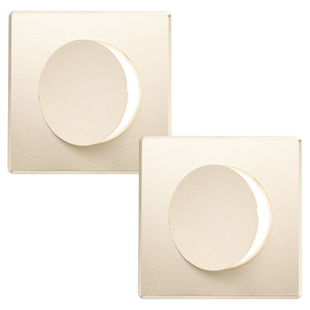 2-Pack Access Panel for Drywall, 4x4" Plastic Removable [Gold Tone, Round]