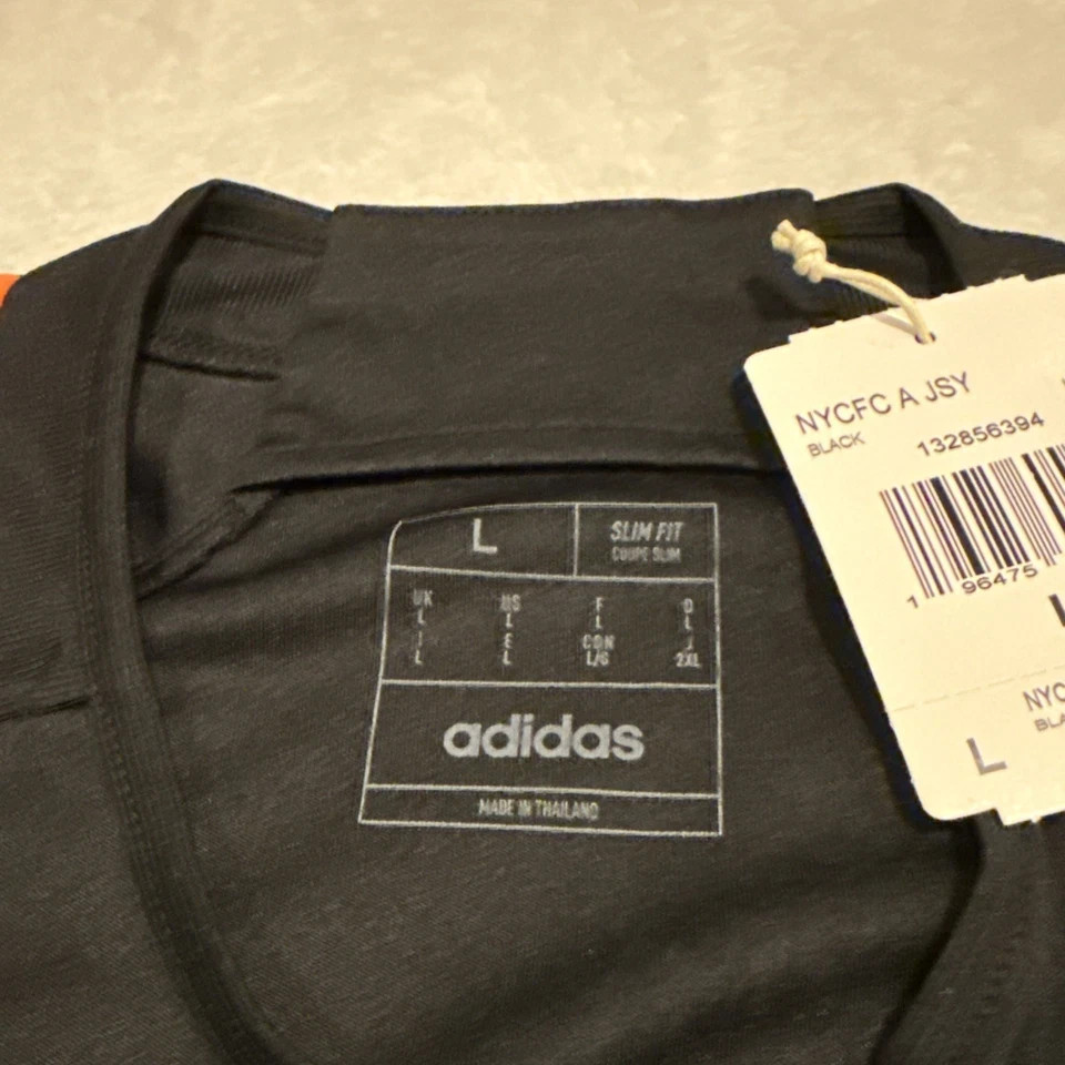 2024-25 Adidas Men’s New York City FC Black Away Soccer Jersey Large NYCFC Sz L