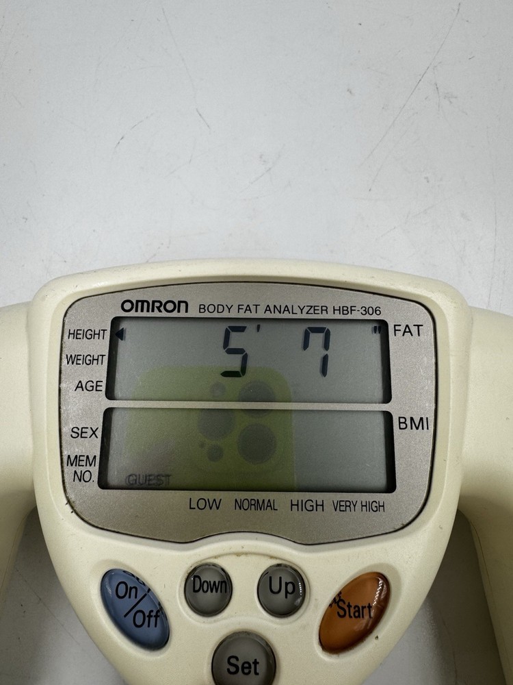 OMRON HBF-306 Body Fat Analyzer Handheld Machine