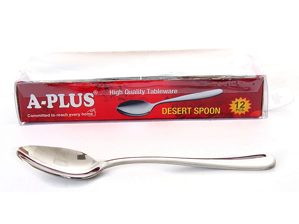 12 Piece Dessert Spoons Set 18/10 Dinner Flatware Stainless Steel