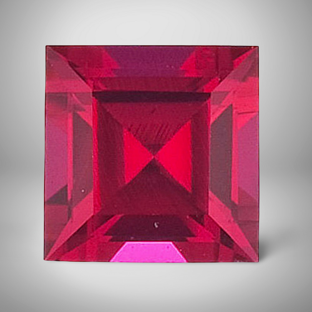 Ruby Square Cut Gemstone 2.1 Cts - 8 mm AAA+ Loose Gem