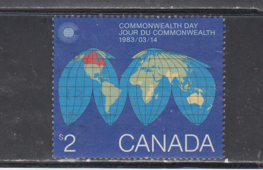 CANADA 1983 / USED - SCOTT # 977  MAP  H.V.