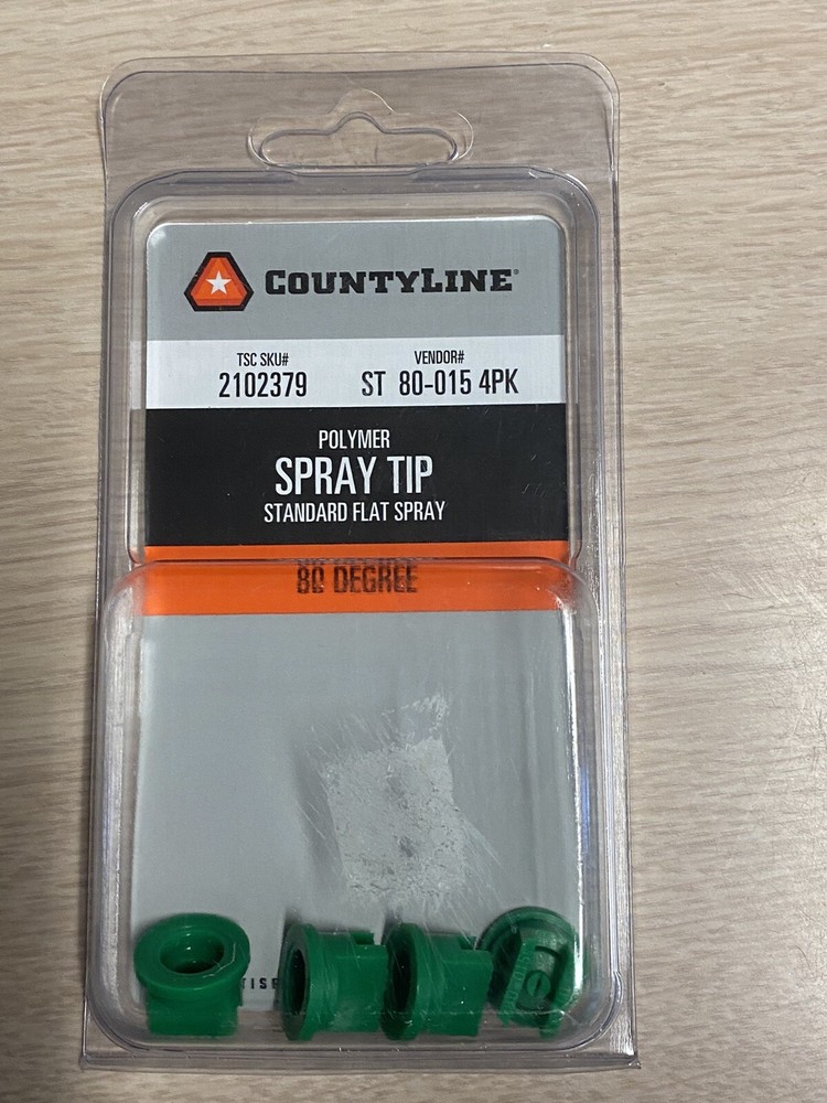 Polymer Spray Tip 80 Degree 4 Pack Standard Flat Spray