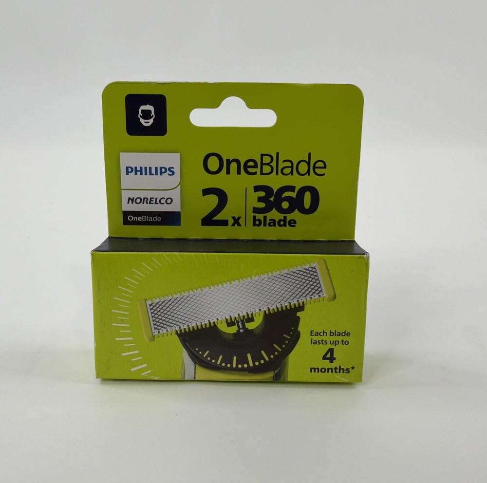 Philips Norelco Oneblade 360 Blade Replacement Blade 2 Pack Genuine Replacement