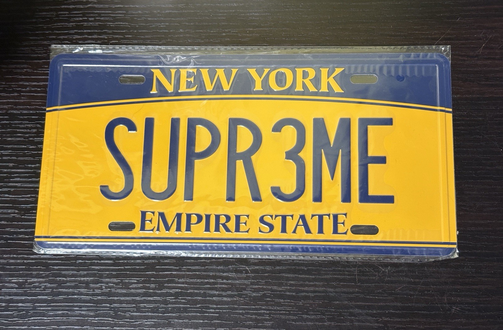 Supreme New York License Plate SS25
