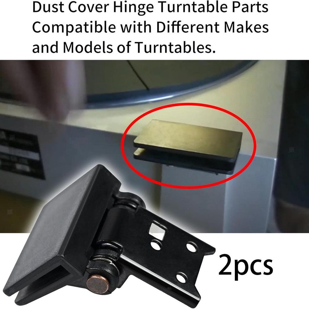 2Pcs Turntable Dust Cover Hinge Dust Cover Holder Hinges Sturdy Replacement