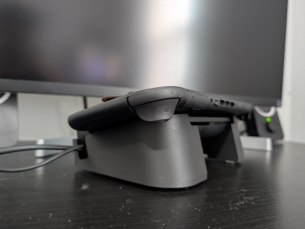 Nintendo Switch 2 Angled Horizontal Dock Stand for Smaller Shelves