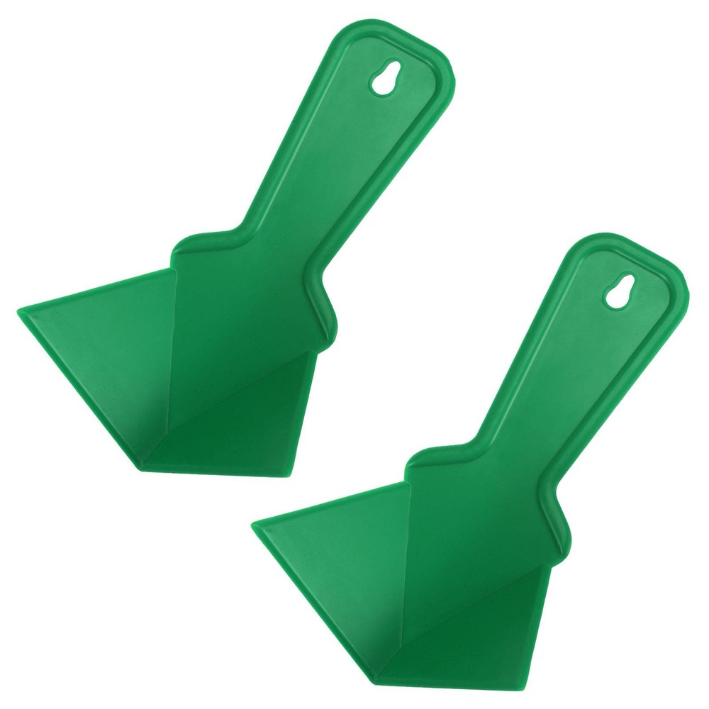 Inside and Corner Trowel 4 Inch Plastic Drywall Corner   Tool, Green 2pcs