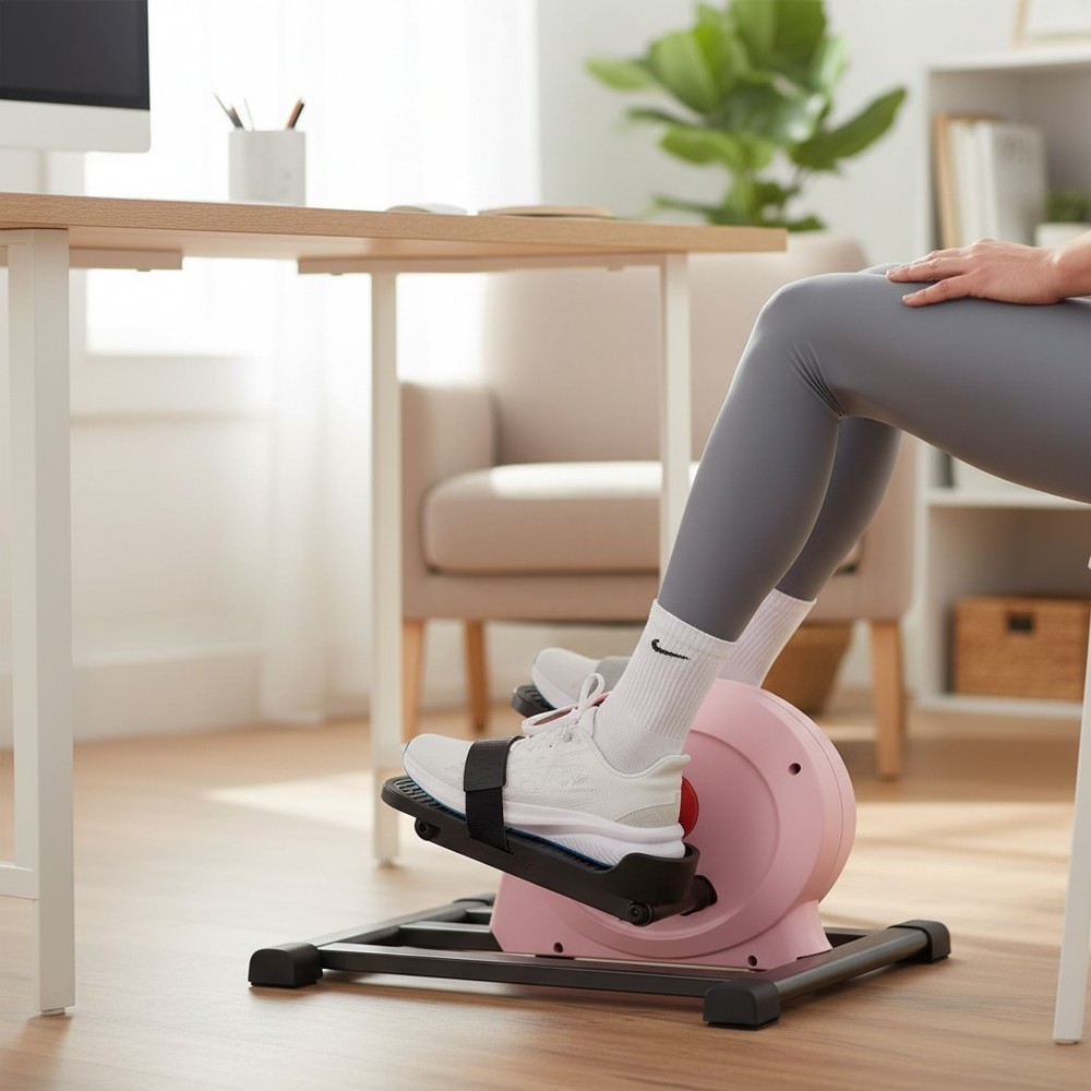 Sit and Pedal Mini Elliptical - Bluetooth Enabled, Adjustable, Safe for Seniors