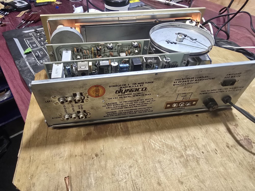 Dynaco FM5 In Orginal Box Tested Needs Repair