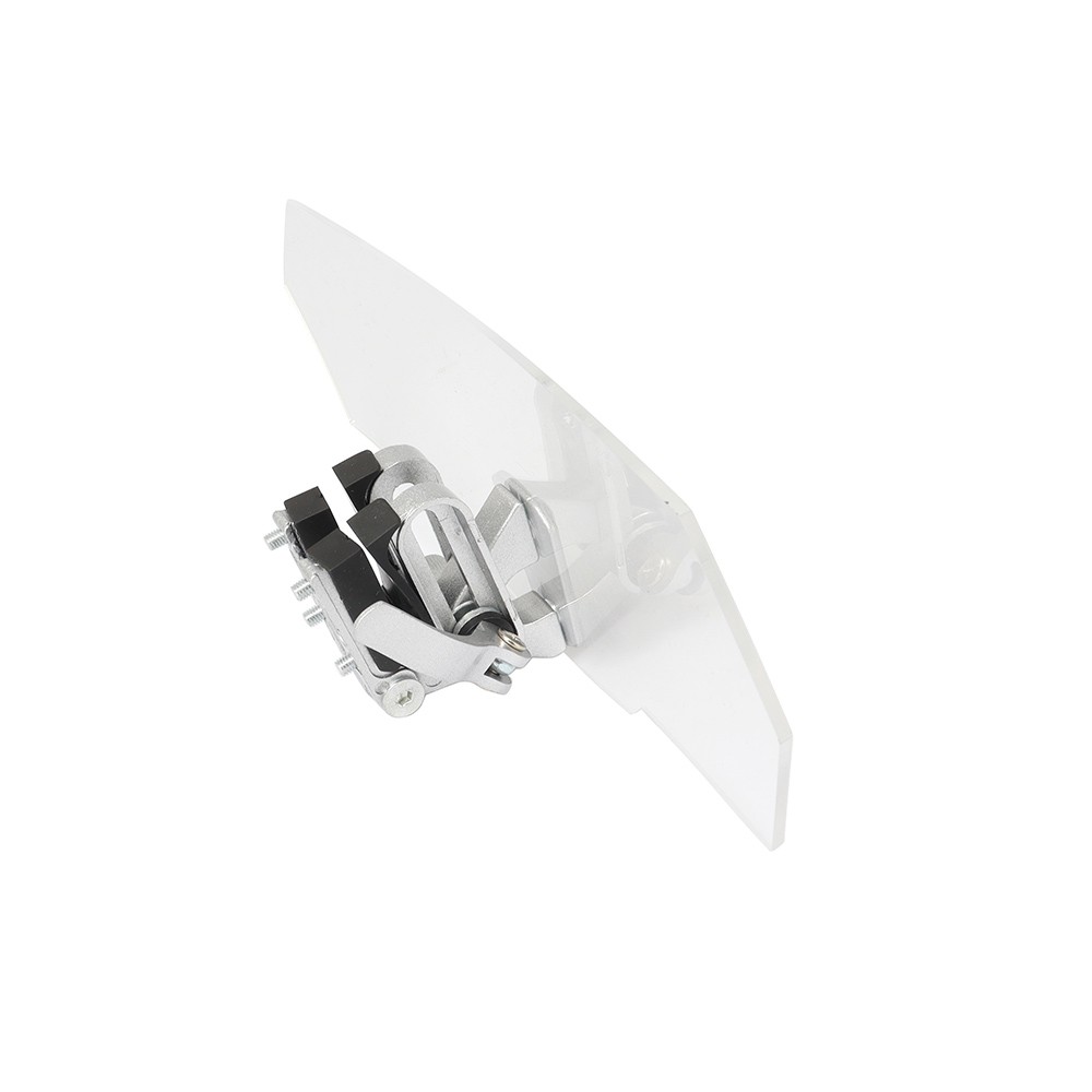 Adjustable Clip On Windshield Extension Spoiler Wind Deflector For Motorcycle US