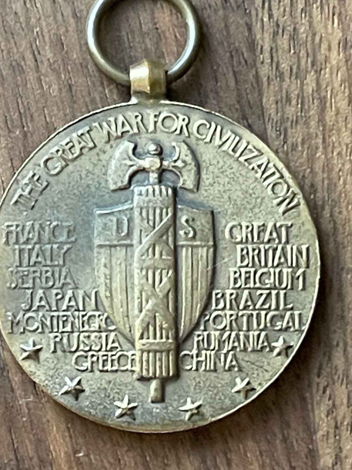 WW1 Victory Medal St Mihiel and Defense Sector Bar