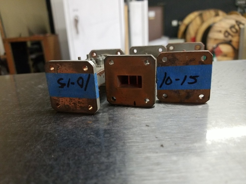 WR75 Waveguide Bandpass Filters, 3in (x3)