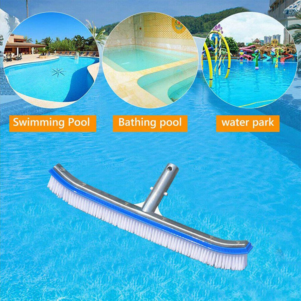 Professional-Grade Pool Brush - 18" Universal Fit, Durable & Lightweight