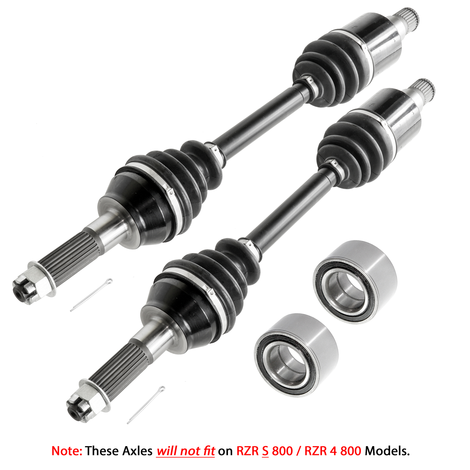 Rear Left And Right CV Joint Axle W/ Bearing for Polaris RZR 800 EFI 2008-2013