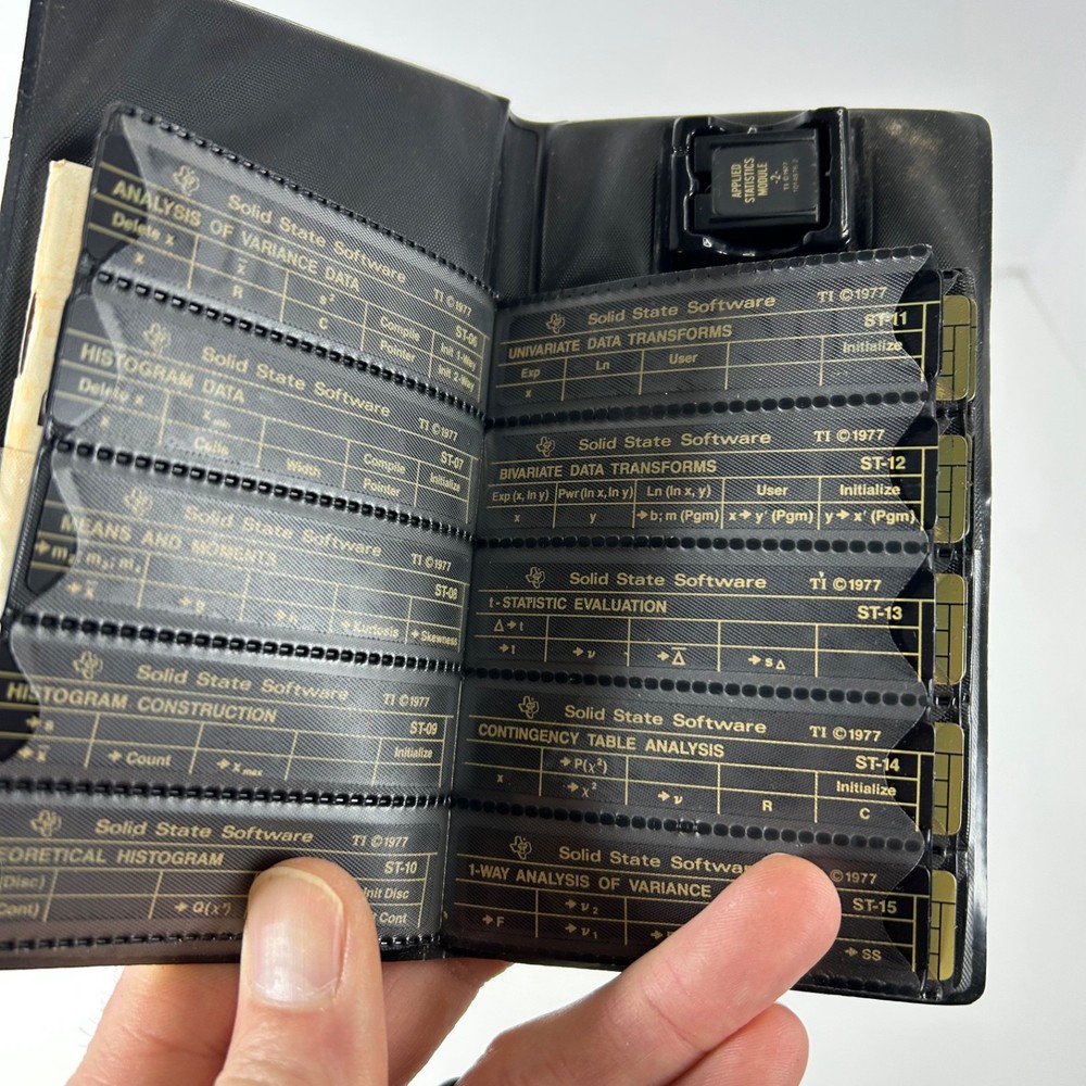 Texas Instruments Programmable TI 58/59 Applied Statistics Module 2 w/ Booklet