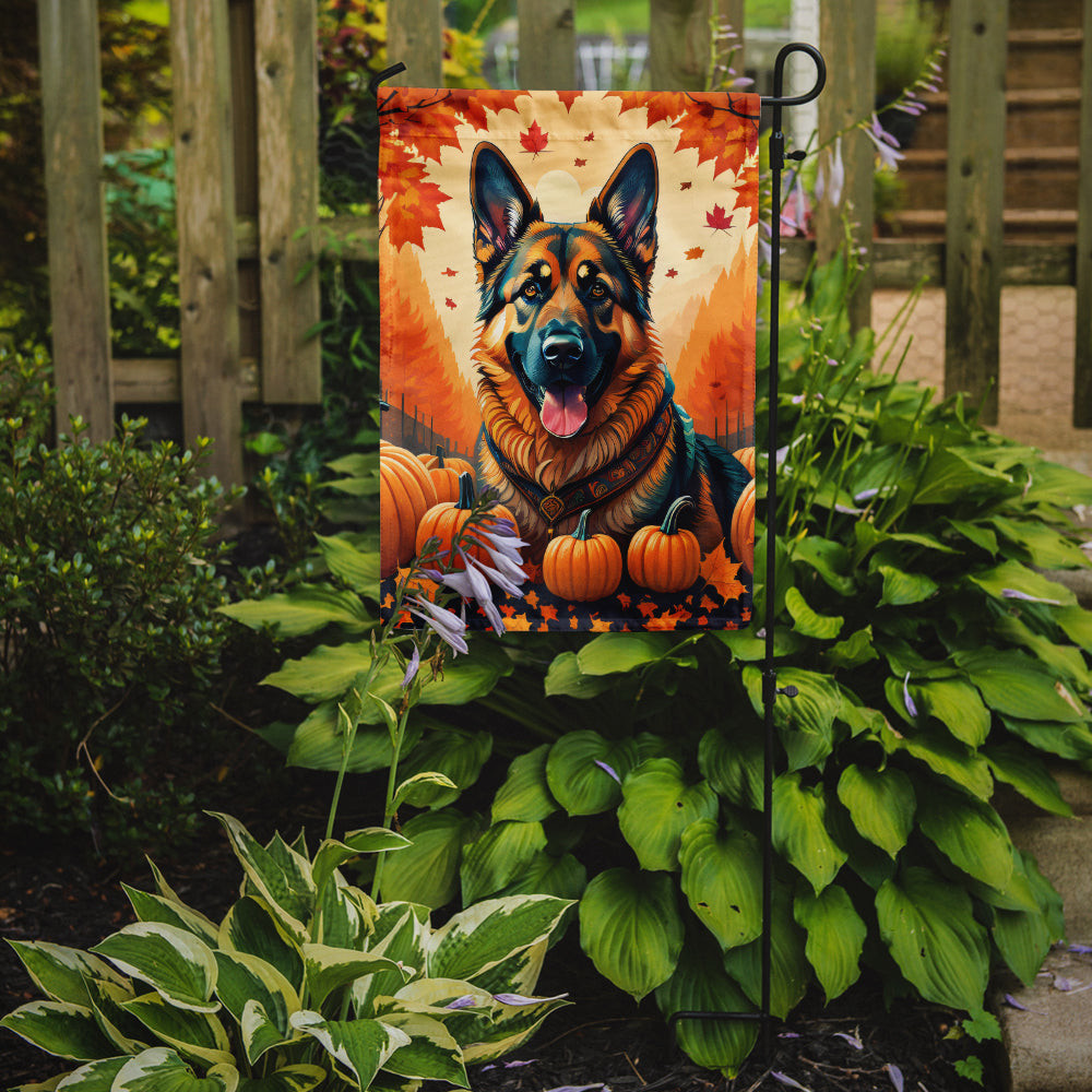 German Shepherd Fall Garden Flag - Durable, Double-Sided, Weatherproof