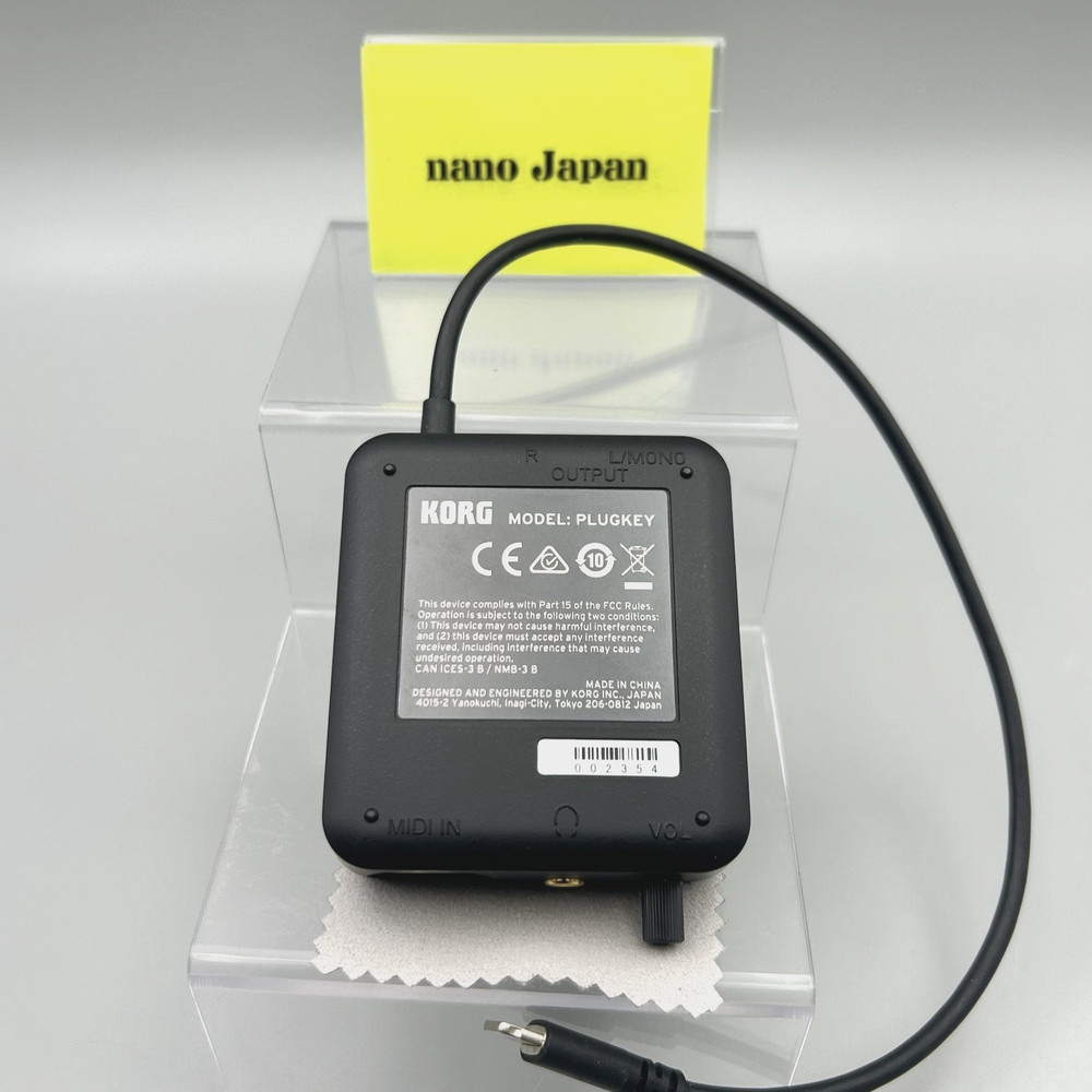 Korg PlugKey Mobile MIDI Audio Interface iOS iPhone iPad Lightning Black Used
