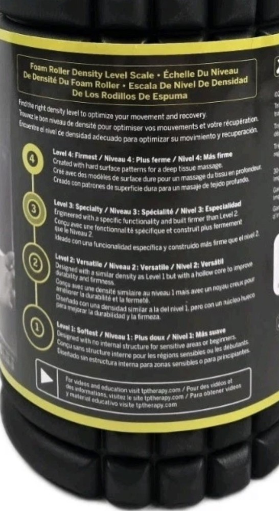 Trigger Point Performance Therapy GRID Black Foam Massage Roller 13 Inches