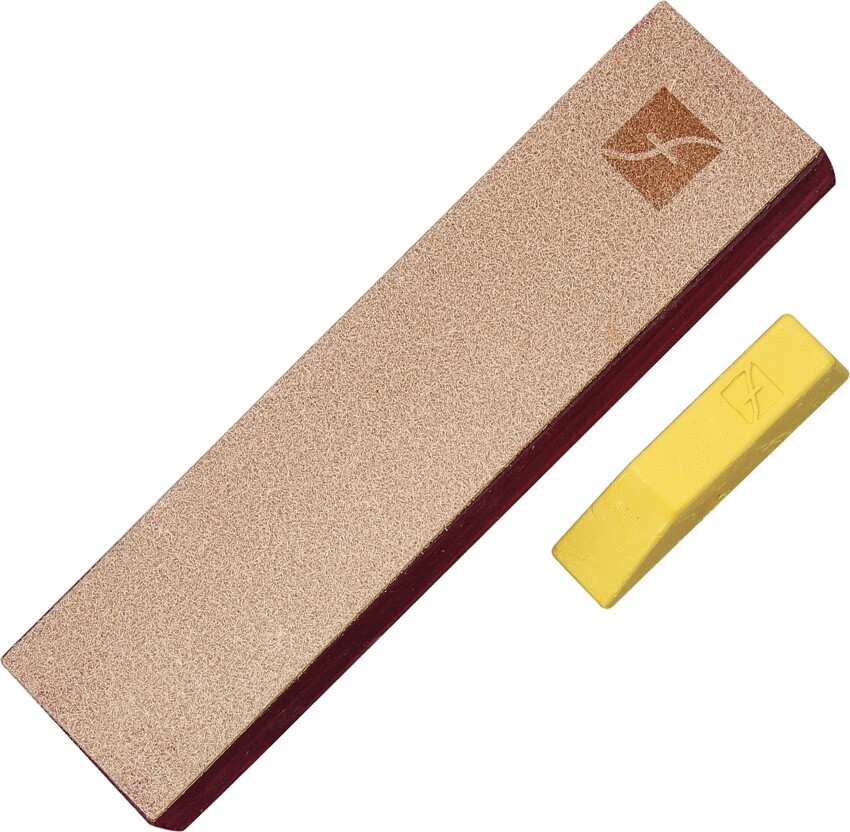 Flexcut Knife Strop 8" x 2" Leather Stropping Surface Includes Flexcut Gold PW14