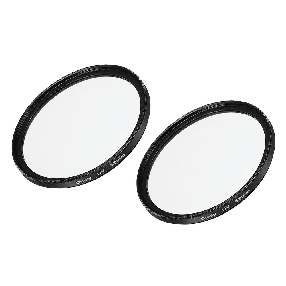 UV Lens Filters, 58mm Thin Protective Multilayer Frame, 2pcs