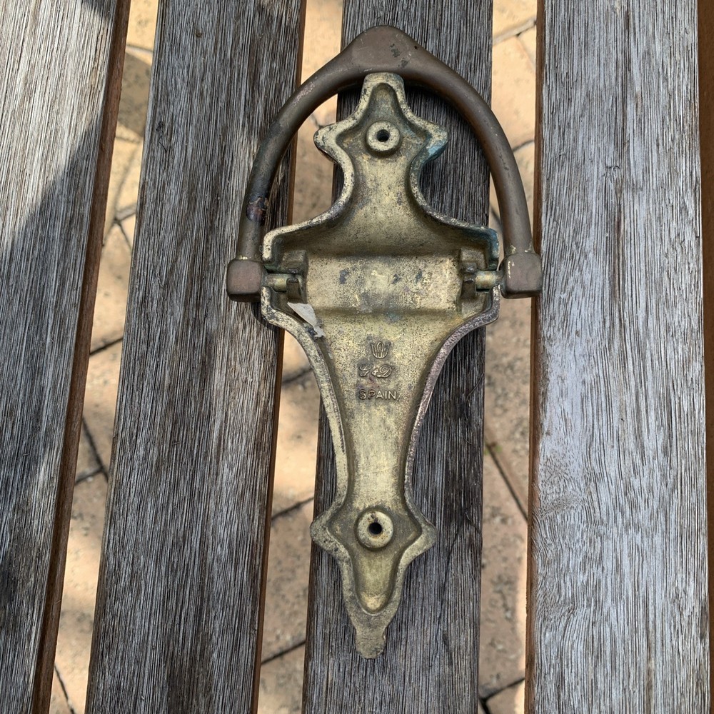 G and D Solid Brass Door Knocker Made In Spain