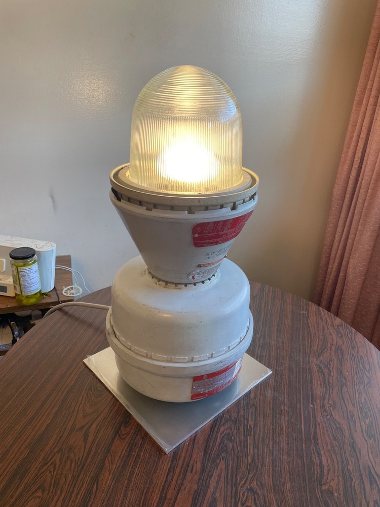 Appleton A-51 Explosion Proof Table Lamp conversion. ES bulb. 25+ available.